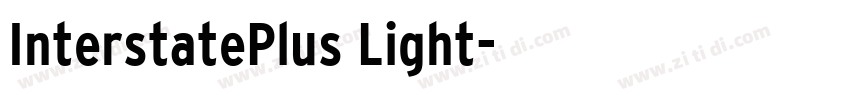InterstatePlus Light字体转换